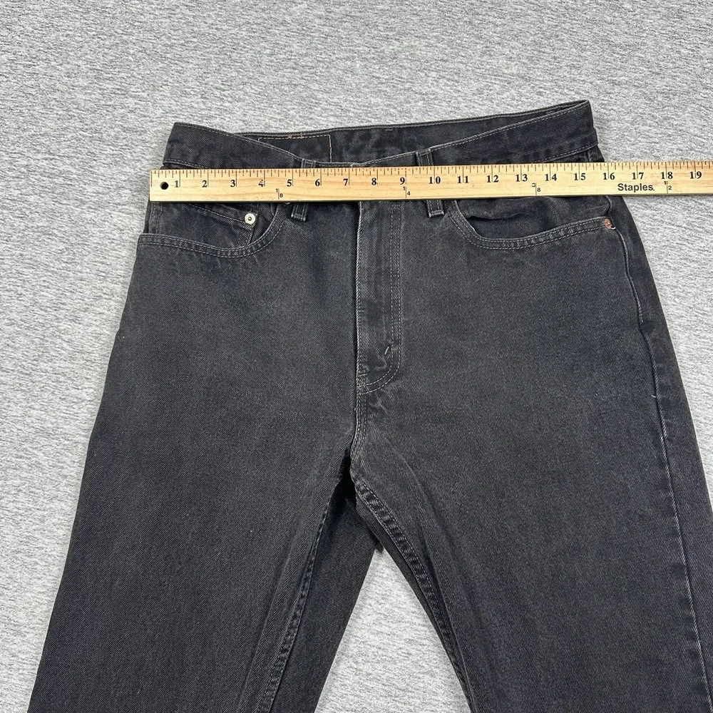 Vintage Levi's 505 Jeans Mens Size 32x32 Black Denim 90s Regular Straight